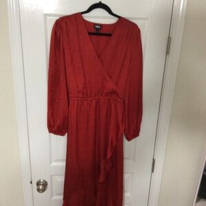 INC International Concepts Women's Terracotta Long Sleeve Dress